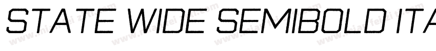 state wide semibold Italic字体转换